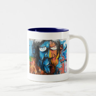 Grafitti Art Two-Tone Coffee Mug