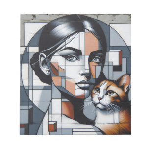 Grafitti Cat Lady Notepad