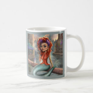 Grafitti Mermaid Coffee Mug