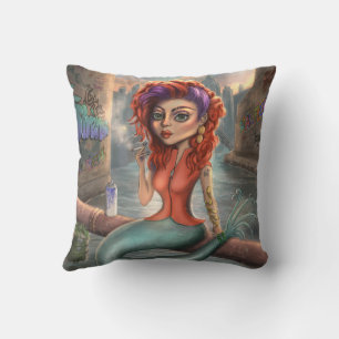 Grafitti Mermaid Cushion