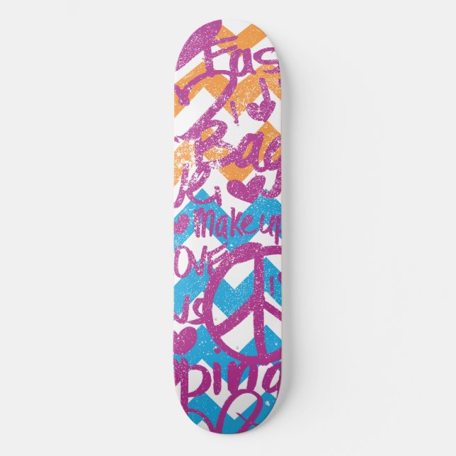 Grafitti Purple Skateboard (Front)