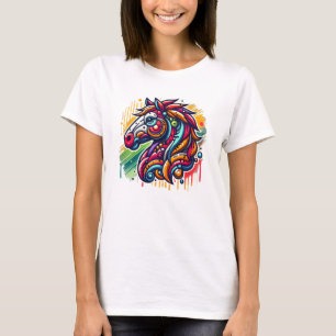 Grafity horse colorful T-Shirt