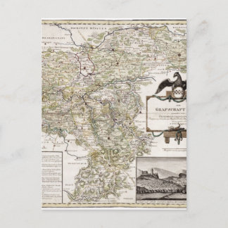 Grafschaft Mark 1791 Friedrich - Old map Postcard