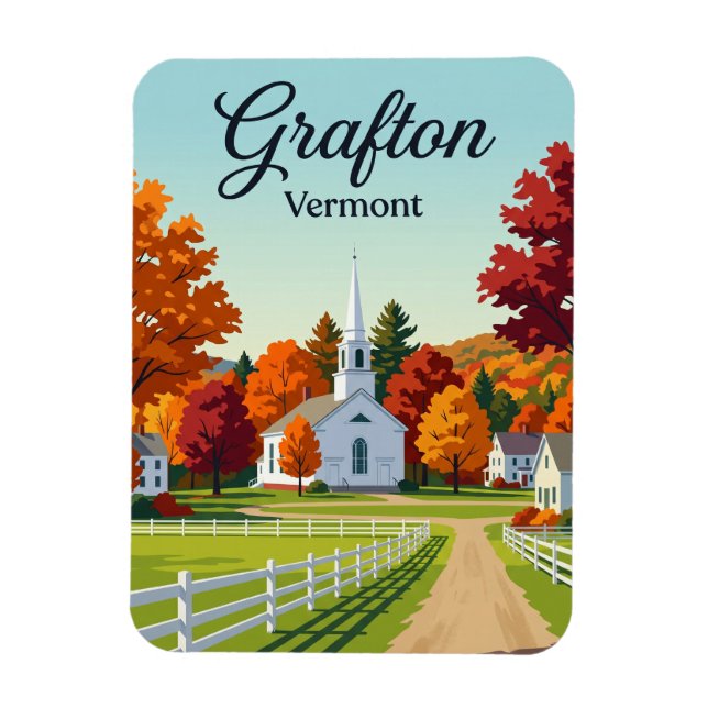 Grafton Vermont Magnet (Vertical)