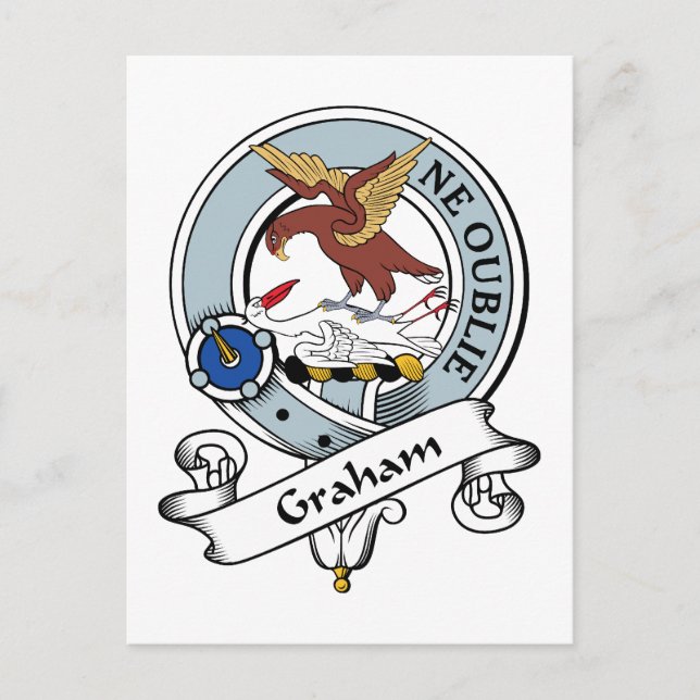 Graham Clan Badge Postcard (Front)