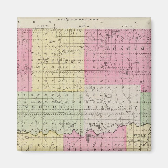Graham County, Kansas Magnet (Front)