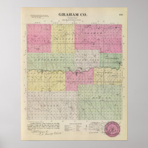 Graham County, Kansas Poster