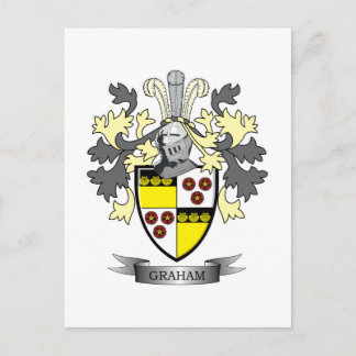 Graham Family Crest Coat of Arms Postcard