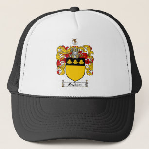 GRAHAM FAMILY CREST -  GRAHAM COAT OF ARMS TRUCKER HAT
