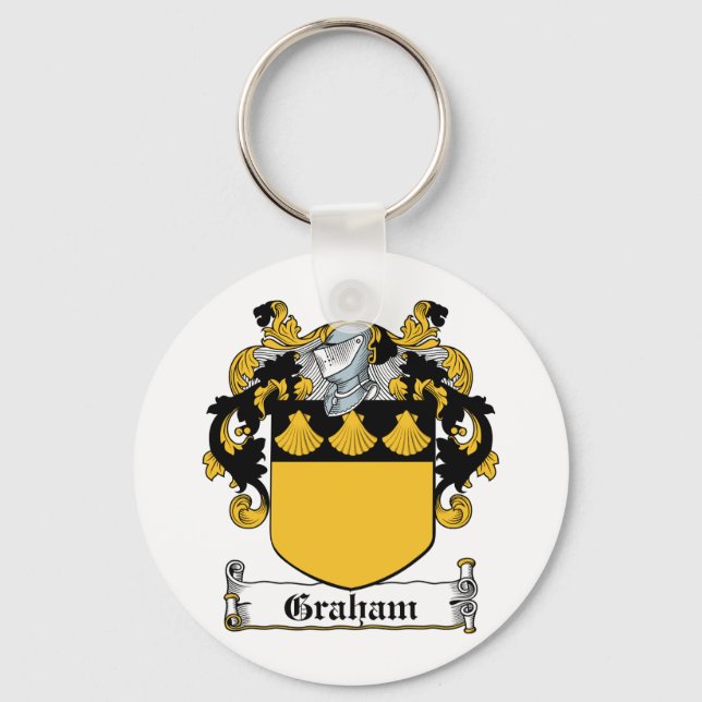 Graham Family Crest Key Ring (Front)
