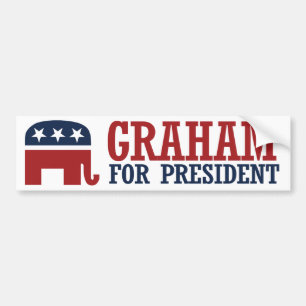 Graham for President 2016 Elephant Bumper --.png Bumper Sticker