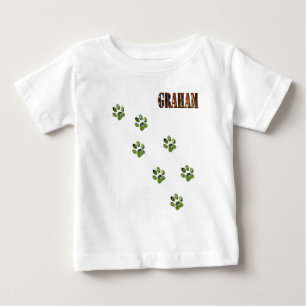 Graham Name Made With Orange Sunset, Baby T-Shirt