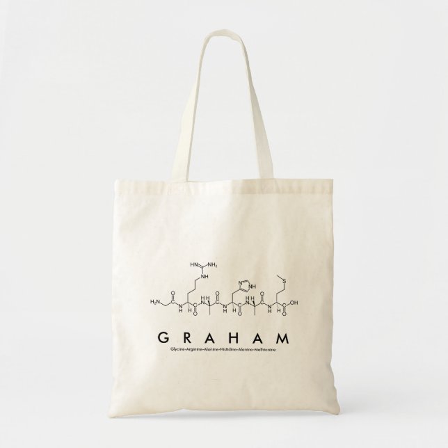 Graham peptide name bag (Front)
