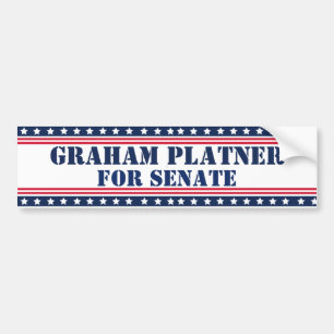 Graham Platnor for Senate Bumper Sticker