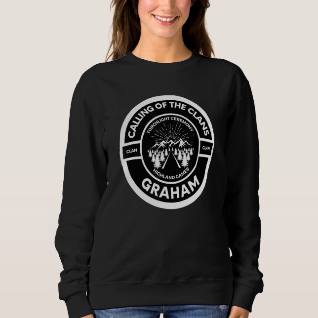 Graham Scottish Torch Light Ceremony Highland Game Sweatshirt (Front)
