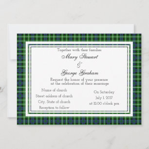 Graham Scottish Wedding Invitation