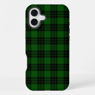 Graham tartan green black plaid iPhone 16 plus case