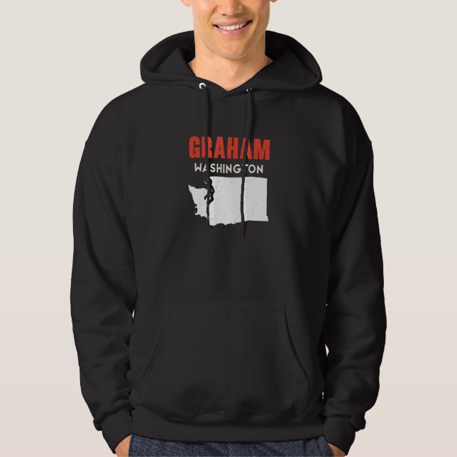 Graham Washington USA State America Travel Washing Hoodie (Front)