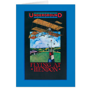 Grahame-White And Plane over Aerodrome Poster