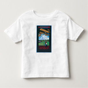Grahame-White And Plane over Aerodrome Poster Toddler T-Shirt