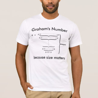 "Graham's Number . . . because size matters" T-Shirt