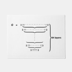 "GRAHAM'S NUMBER" DOORMAT