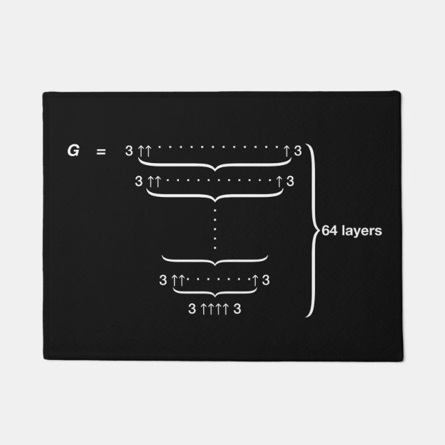 "GRAHAM'S NUMBER" DOORMAT (Front)