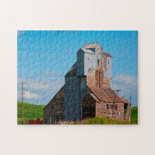 Grain Elevator Idaho. Jigsaw Puzzle