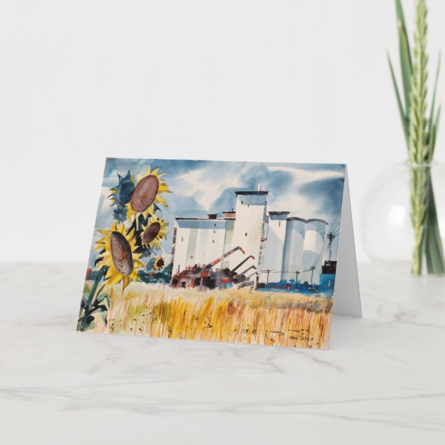 Grain Elevator, Kansas | Robert Johnson Card (Front)