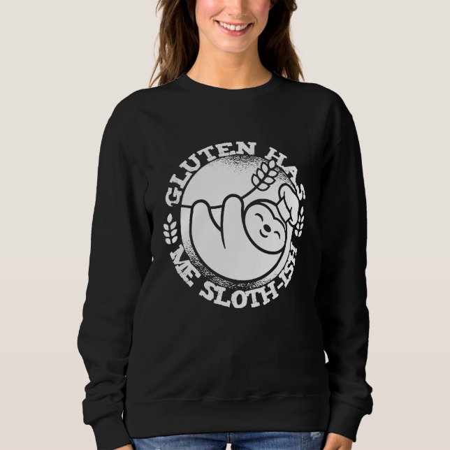 Grain Sloth  Food Diet Wheat Gluten Free Sweatshirt (Front)