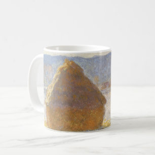 Grainstack in Morning, Snow Effect by Claude Monet Coffee Mug