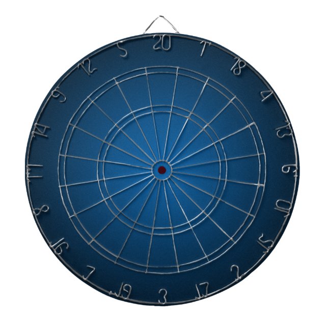 Grainy Blue-Black Vignette Dartboard (Front)