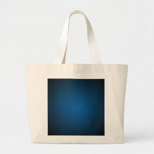 Grainy Blue-Black Vignette Large Tote Bag