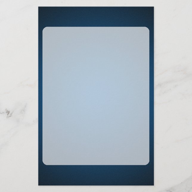 Grainy Blue-Black Vignette Stationery (Front)