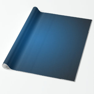 Grainy Blue-Black Vignette Wrapping Paper