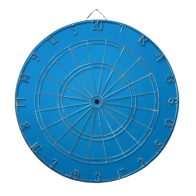 Grainy Bright Blue Background Dartboard (Front)