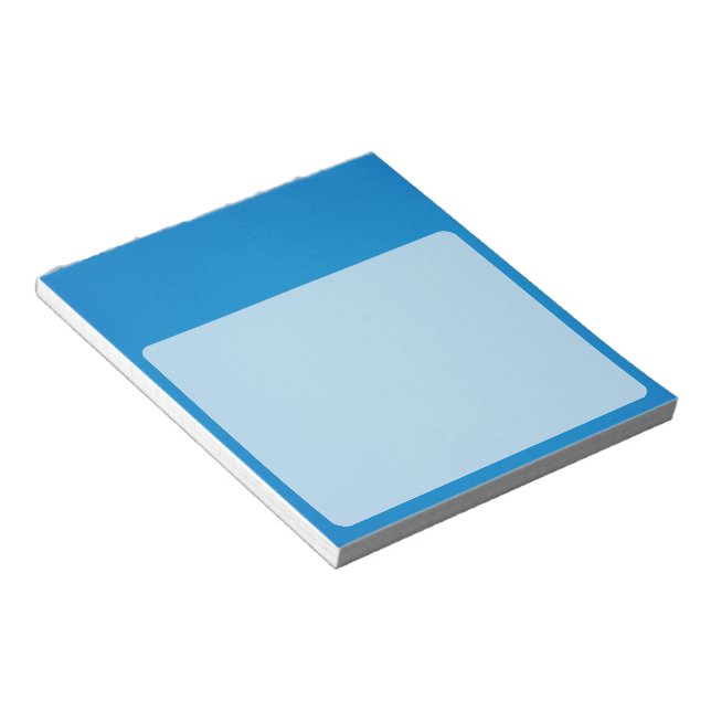 Grainy Bright Blue Background Notepad (Angled)