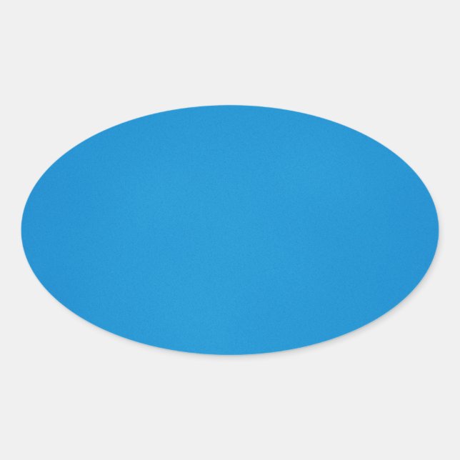 Grainy Bright Blue Background Oval Sticker (Front)