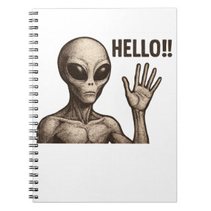 Grainy Encounter: The Alien Greeting Notebook