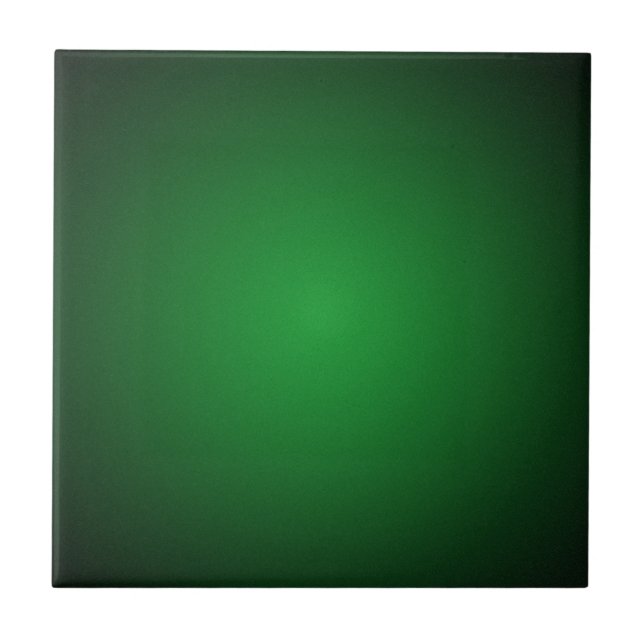 Grainy Green-Black Vignette Ceramic Tile (Front)
