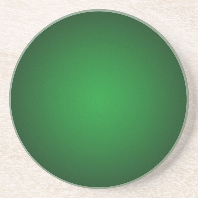 Grainy Green-Black Vignette Coaster (Front)