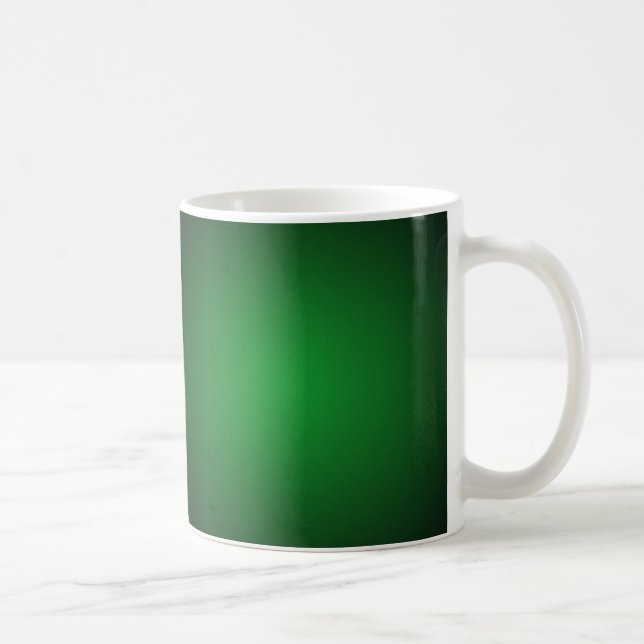 Grainy Green-Black Vignette Coffee Mug (Right)
