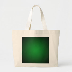 Grainy Green-Black Vignette Large Tote Bag