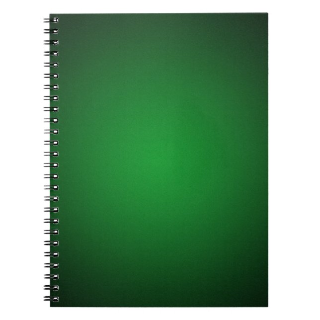 Grainy Green-Black Vignette Notebook (Front)