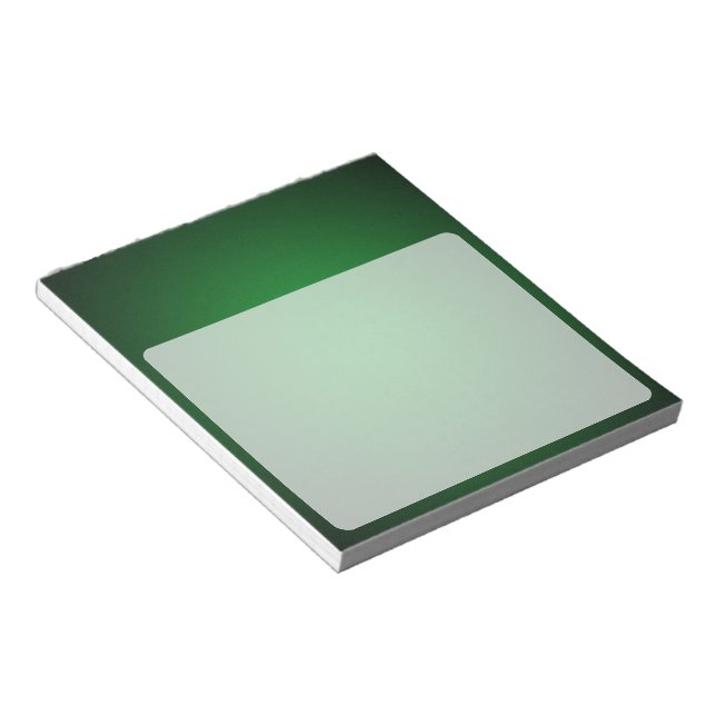 Grainy Green-Black Vignette Notepad (Angled)