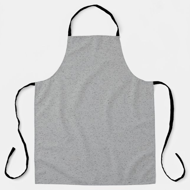 Grainy Plain Grey Colour Design  Apron (Front)