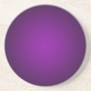 Grainy Purple-Black Vignette Coaster