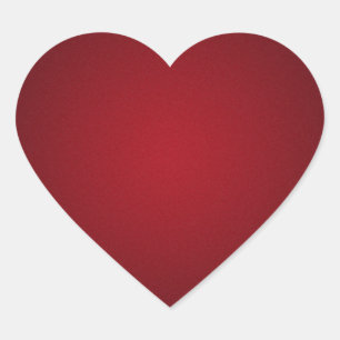 Grainy Red-Black Vignette Heart Sticker