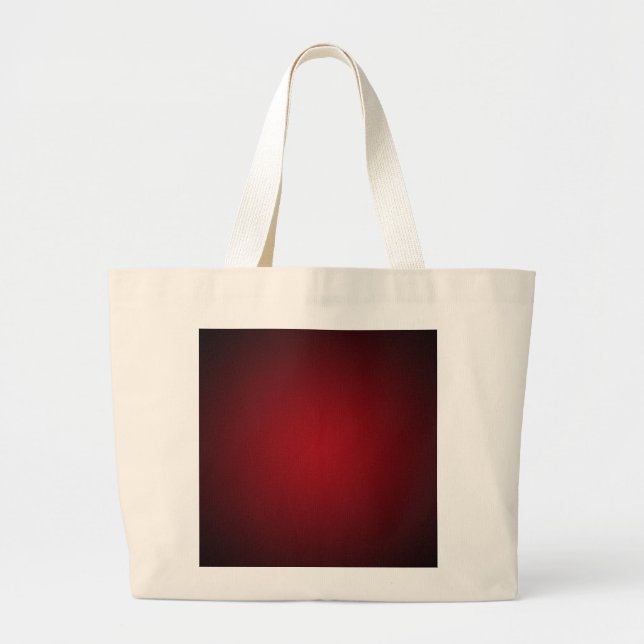 Grainy Red-Black Vignette Large Tote Bag (Front)
