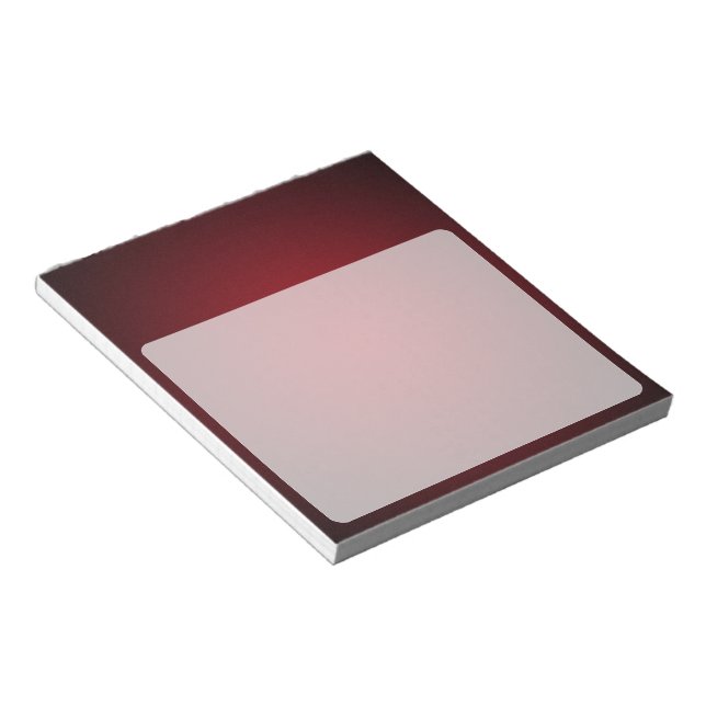 Grainy Red-Black Vignette Notepad (Angled)